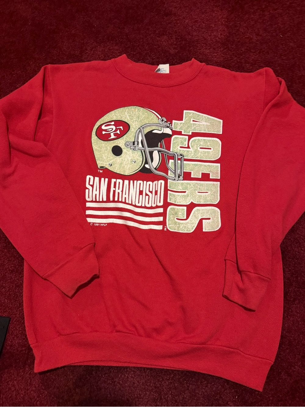 Vintage 90s San Francisco 49ers Sweatshirt Youth XL NFL Tultex 18-20